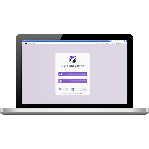 OmniVista 8770网络管理系统. Web client homepage